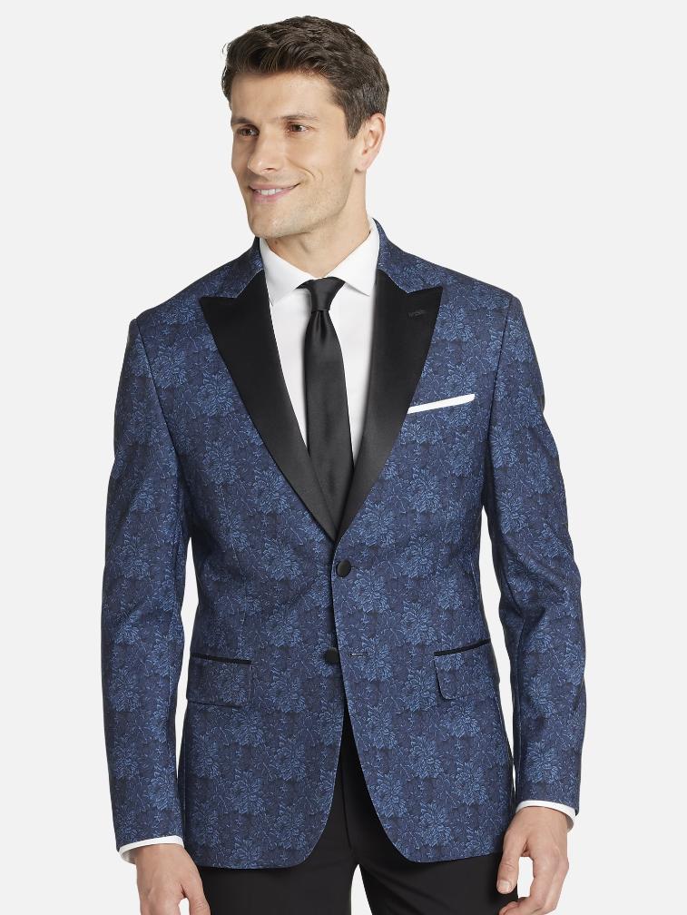 stylish prom suits paisley slim fit dinner jacket