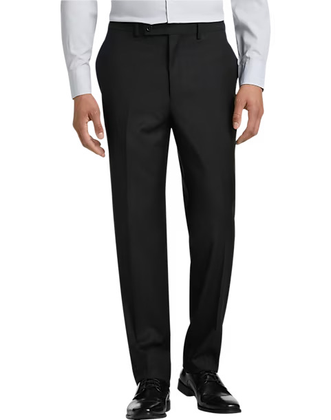 michael strahan classic fit suit separates pants black how should a suit fit