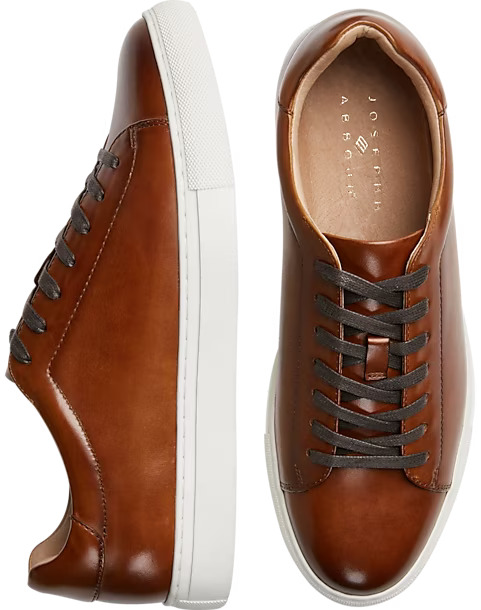 business casual outfits for men cognac sneakers