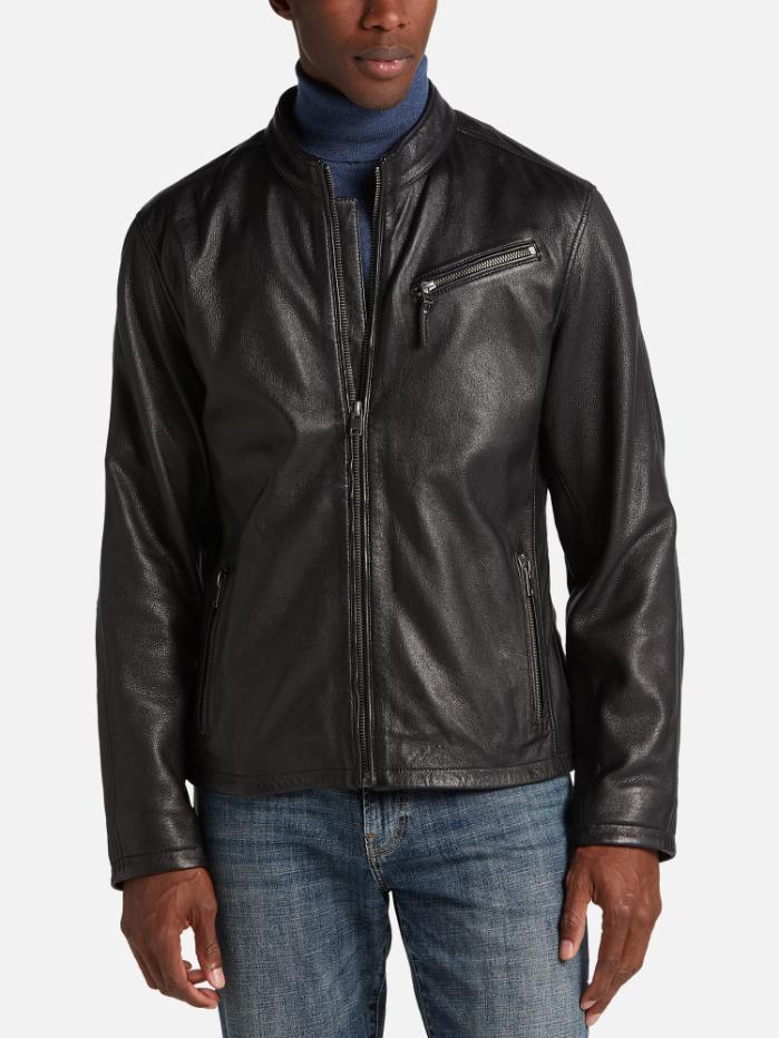what to wear for new years eve men leather bomber jacket