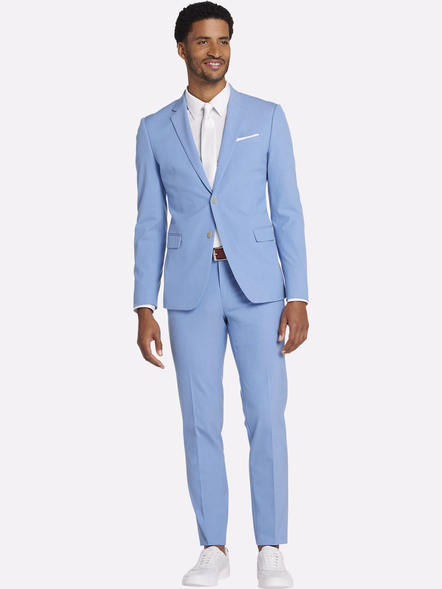how to prepare for prom blue pastel suit