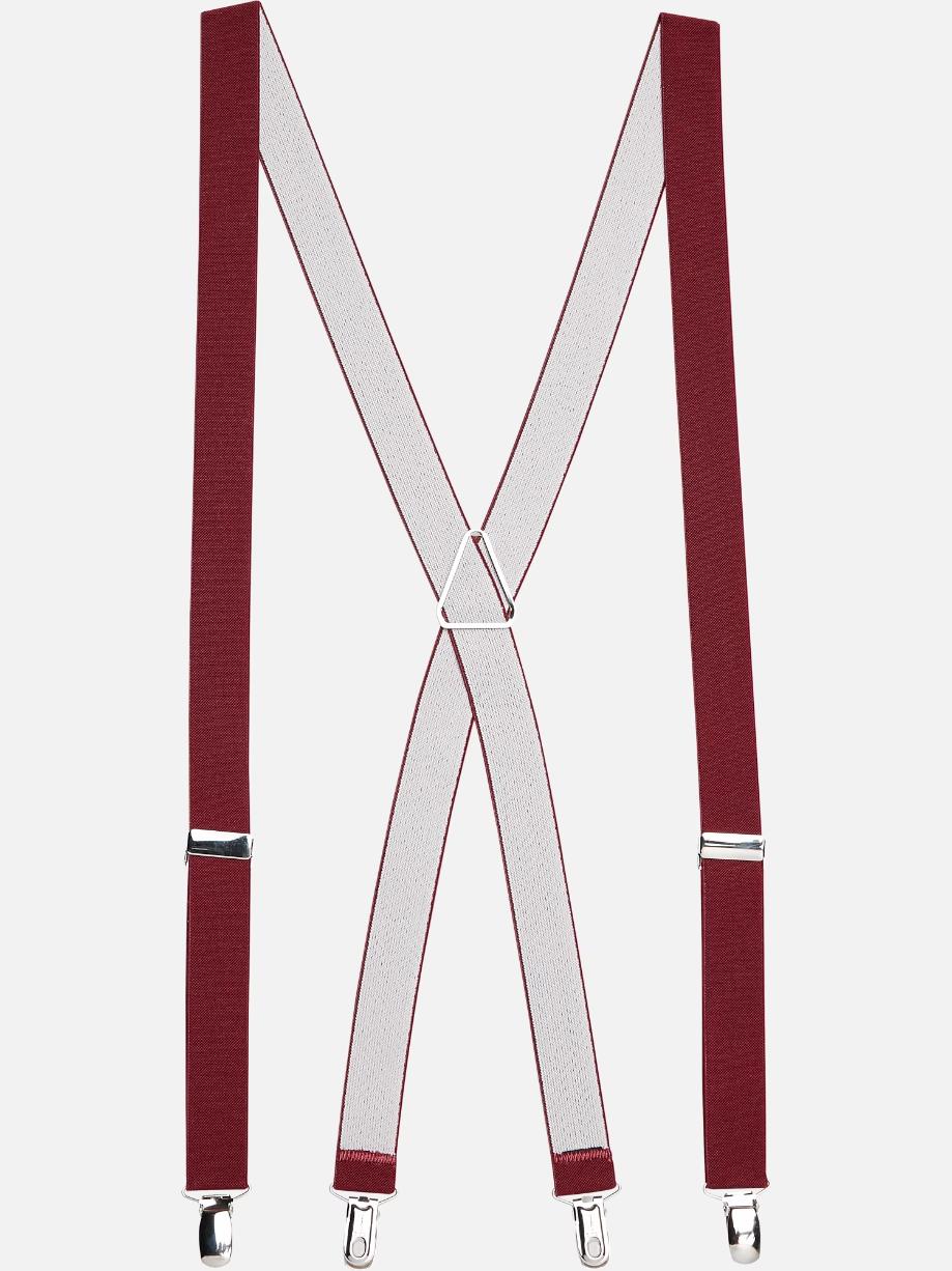 accessories for black suit suspenders