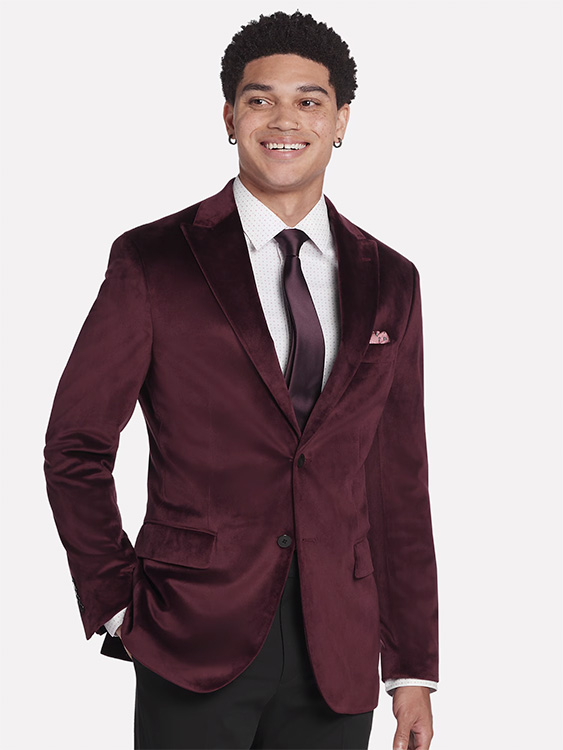 Slim Fit Velvet Dinner Jacket