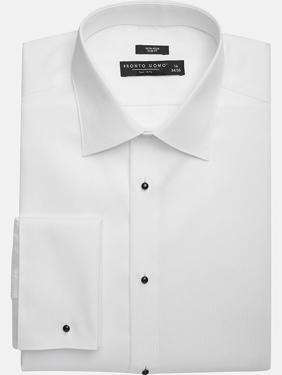 Slim Fit French Cuff Tuxedo Shirt