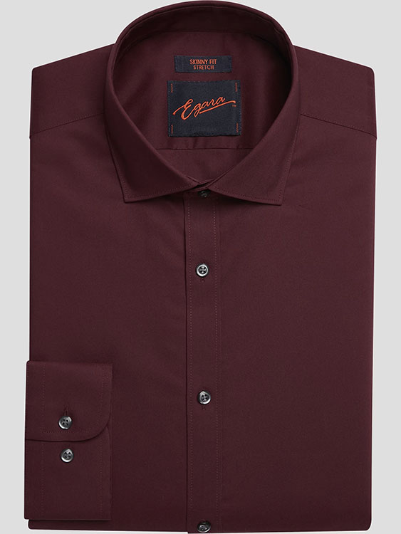 Egara Skinny Fit Solid Dress Shirt
