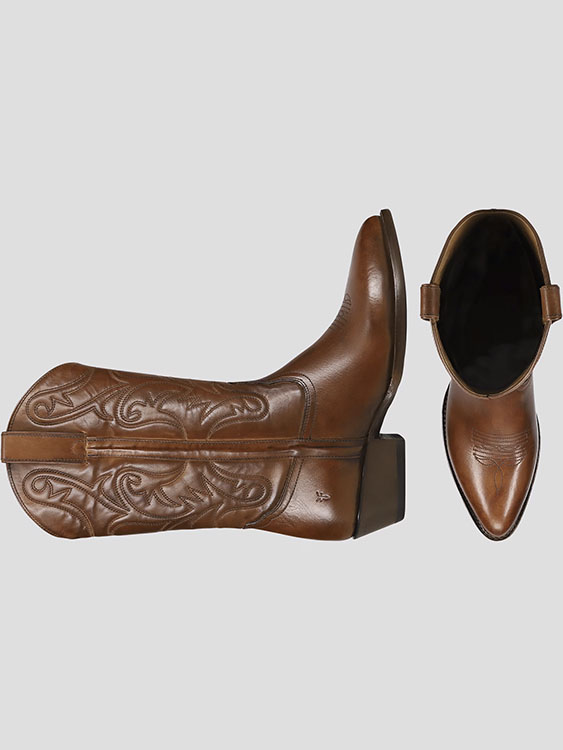 Frye Bruce Pull On Plain Toe Cowboy Boots