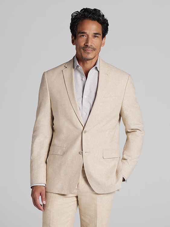 JOE Joseph Abboud Slim Fit Linen Blend Suit Separates Jacket