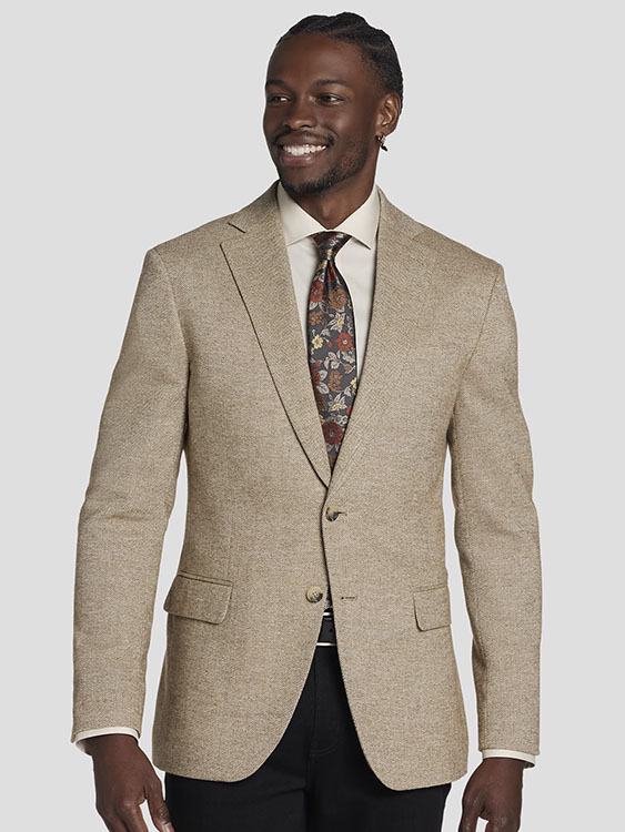 Pronto Uomo Modern Fit Herringbone Sport Coat