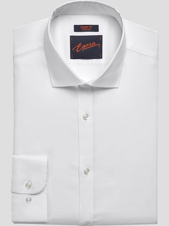 Skinny Fit Dress Shirt White