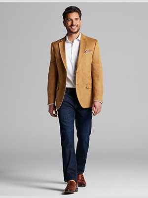 nautica modern fit microsuede sport coat
