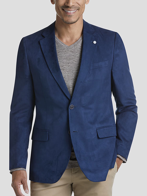 Nautica Modern Fit Microsuede Sport Coat
