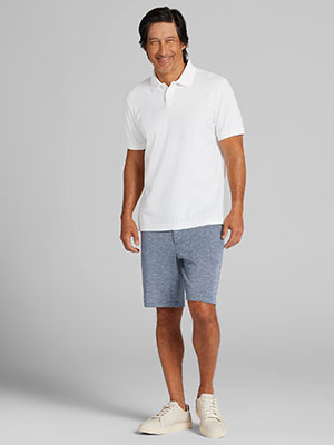 slim fit ottoman ribbed polo shirt