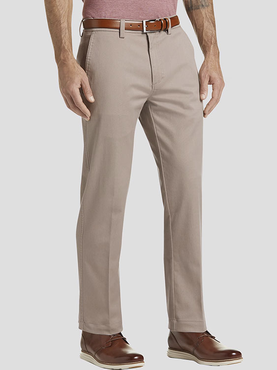 Haggar Premium Khaki™ Straight Fit Flat Front Pant