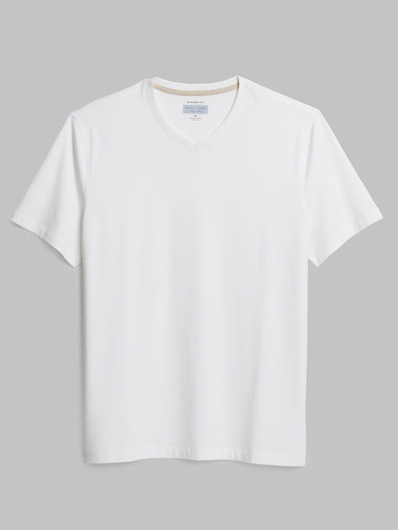 Joseph Abboud Modern Fit Breathable Burnout V-Neck Tee