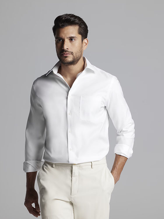 Joseph Abboud Modern Fit Wrinkle-Resistant 100% Cotton Dress Shirt