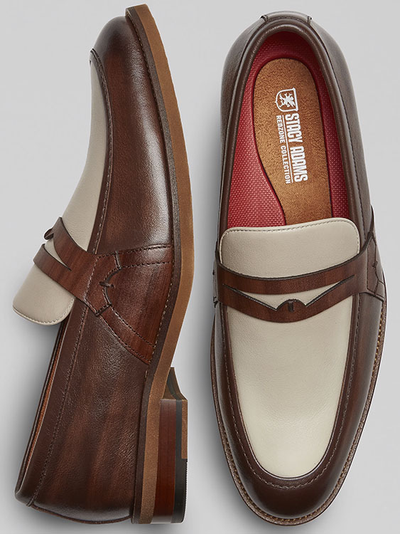 Stacy Adams Prichard Moc Toe Penny Loafers
