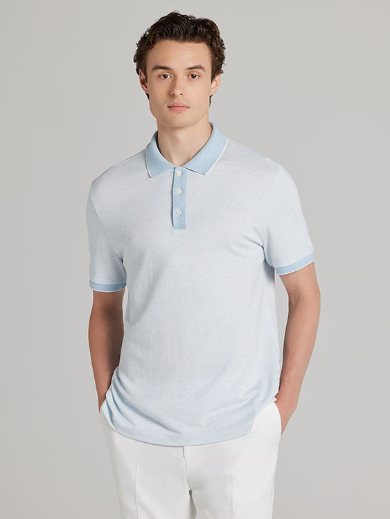 Joseph Abboud Modern Fit Jacquard Polo