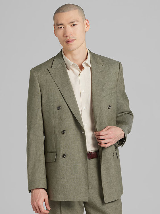Joseph Abboud Modern Fit Suit Linen Blend Jacket