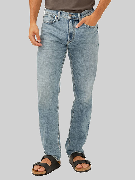 Silver Jeans Eddie Classic Athletic Fit Tapered Leg Luxe Heritage Jeans