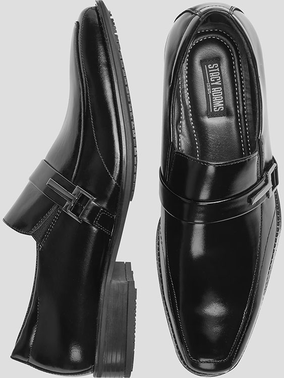 Stacy Adams Abram Leather Bit Moc Toe Loafers