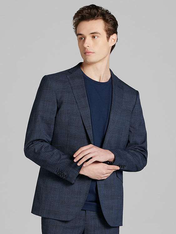 Wilke-Rodriguez Slim Fit Plaid Suit