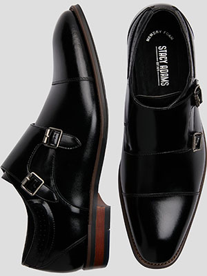 stacy adams bayne double monk strap dress shoes