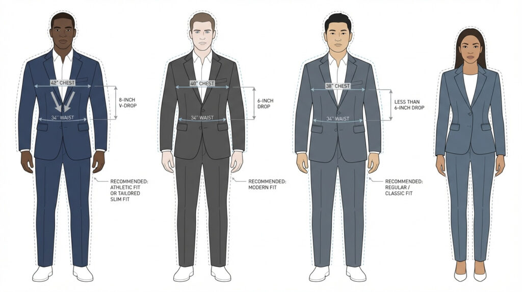 V-Drop Diagnostic -  Body Measurements to Fit Match
