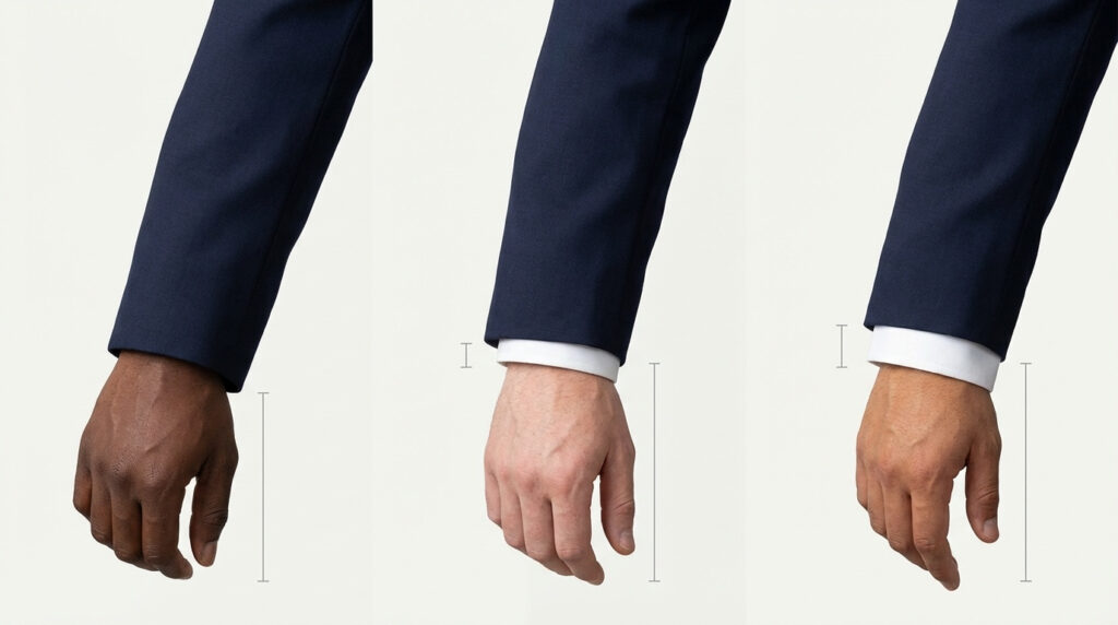 Jacket sleeves: shorten and lengthen