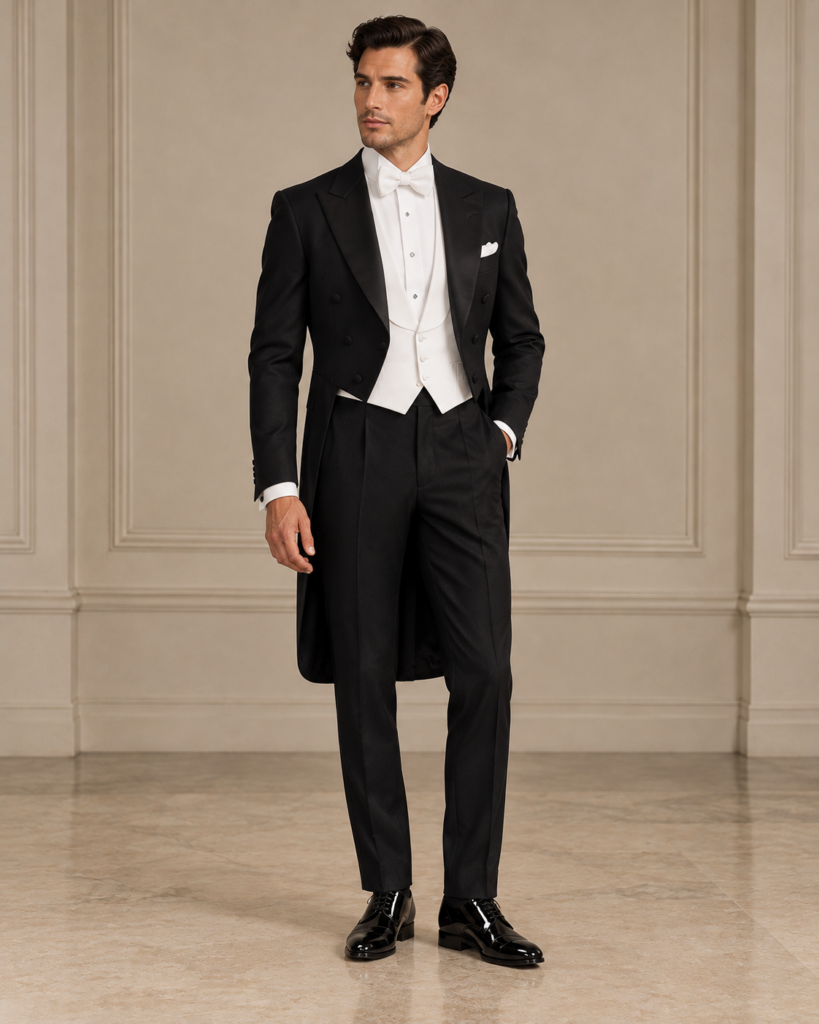 The current image has no alternative text. The file name is: White-tie-vs-black-tie-2.png